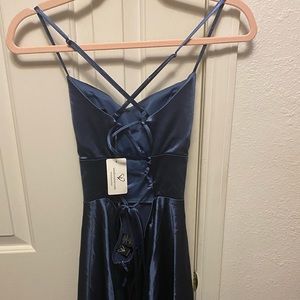 Windsor dress. Dusty blue color. Size medium